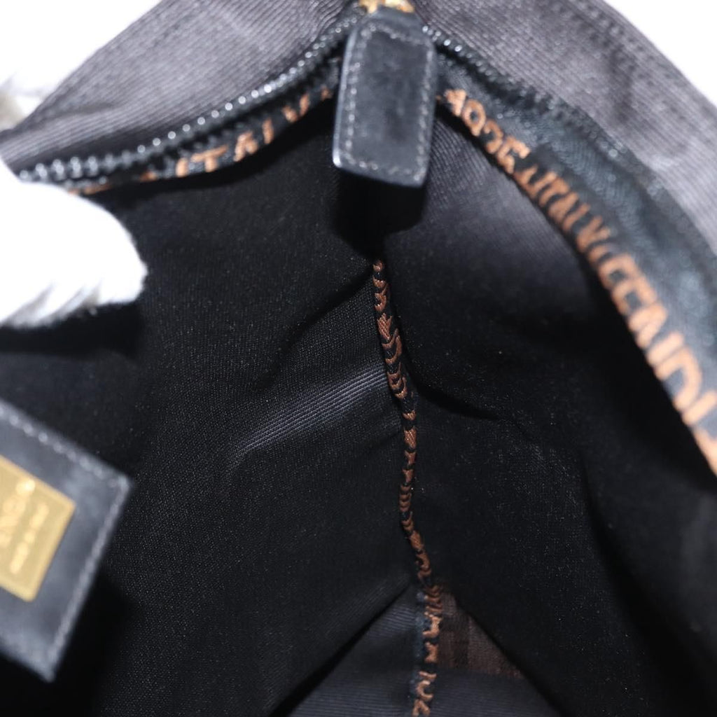 Fendi Nylon Logo Tote Bag Black