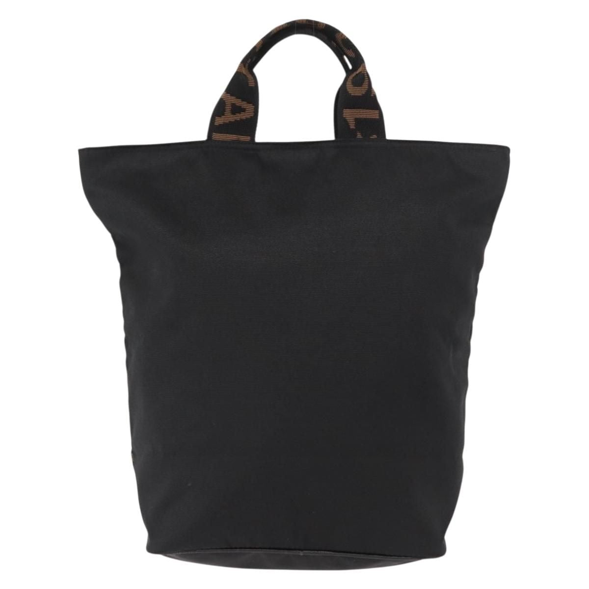 Fendi Nylon Logo Tote Bag Black