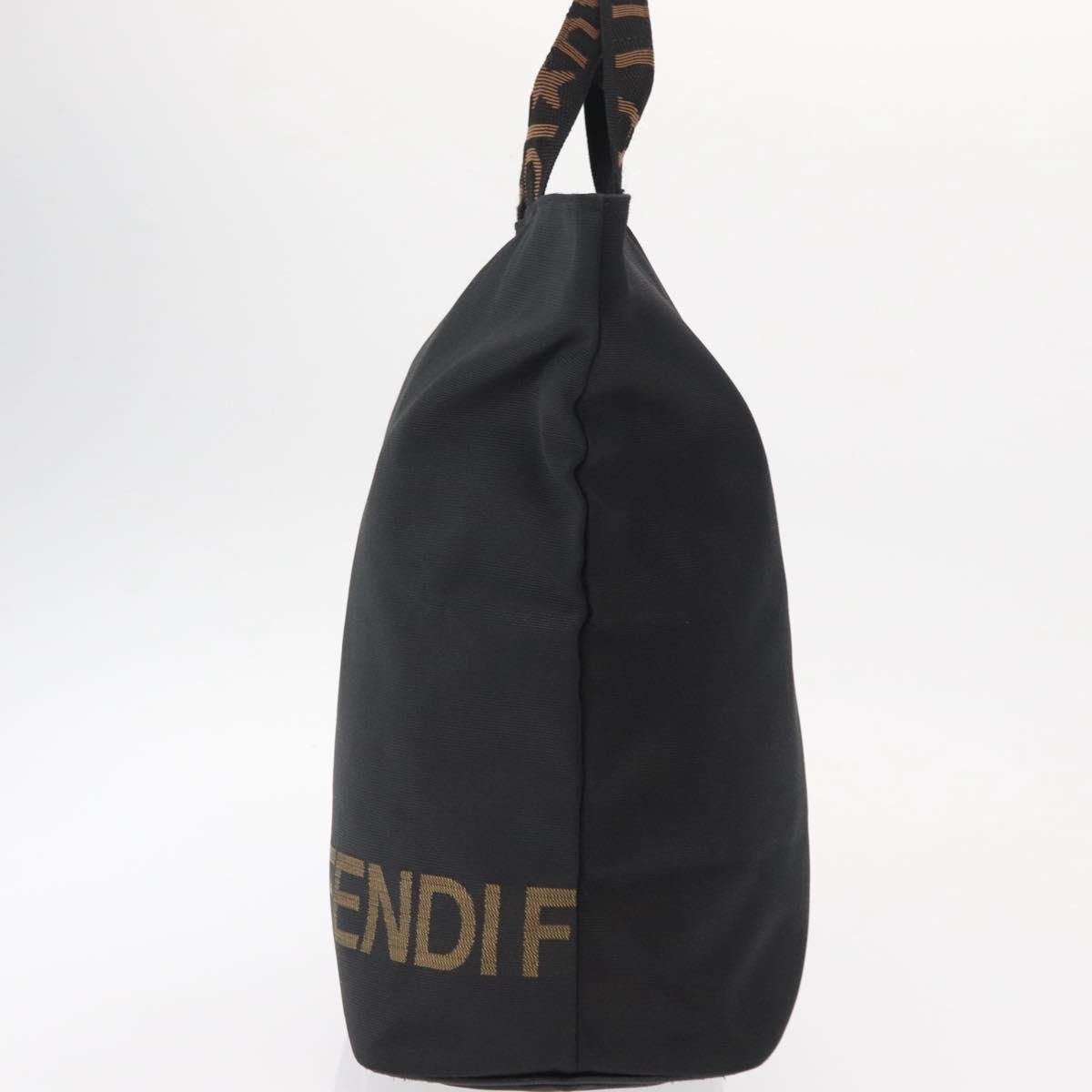 Fendi Nylon Logo Tote Bag Black