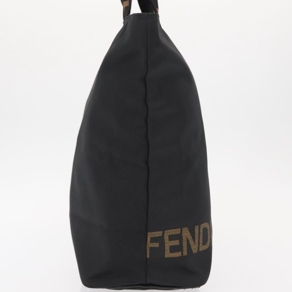 Fendi Nylon Logo Tote Bag Black