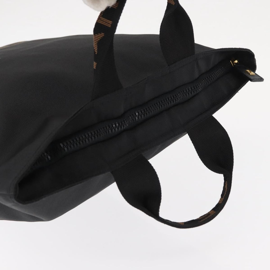 Fendi Nylon Logo Tote Bag Black