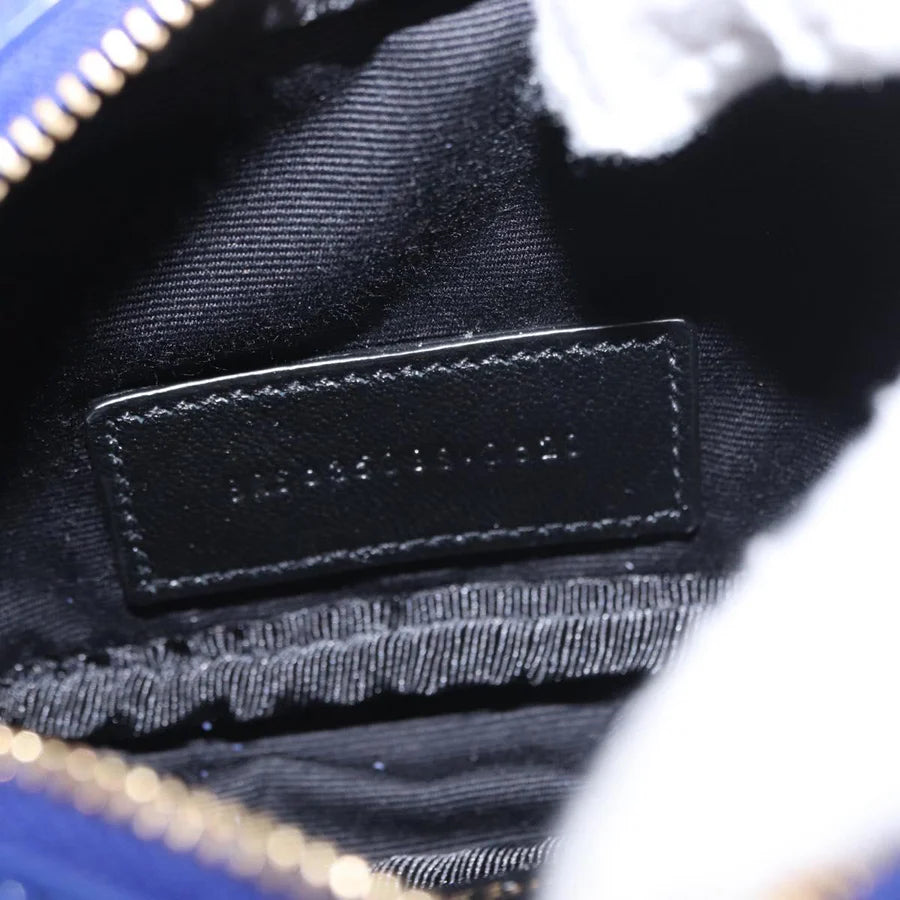 Saint Laurent Monogram Baby Lou Grain de Poudre Crossbody Bag – Cobalt Chevron