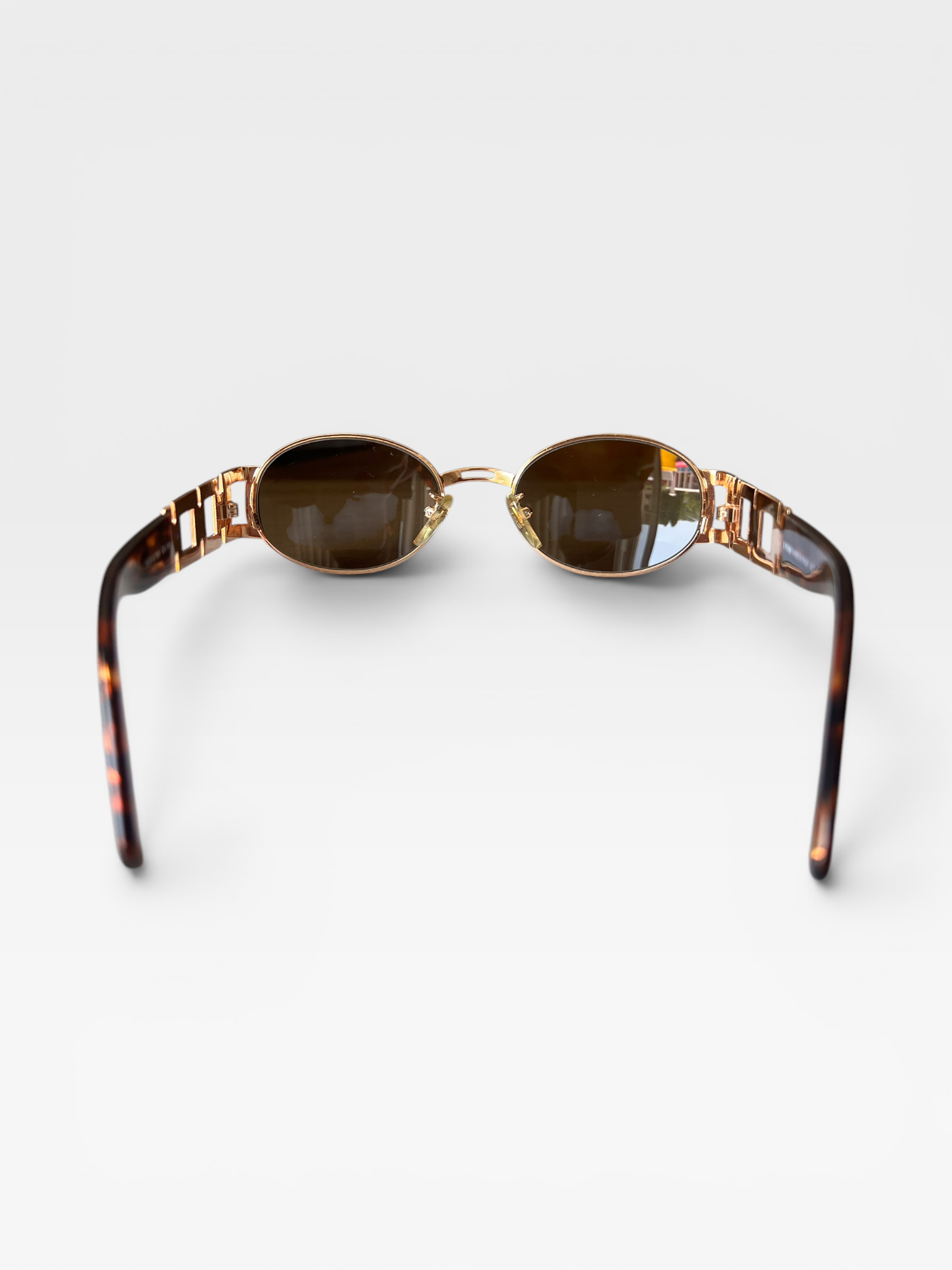 Fendi SL7069 Oval Logo Sunglasses – Gold & Tortoise