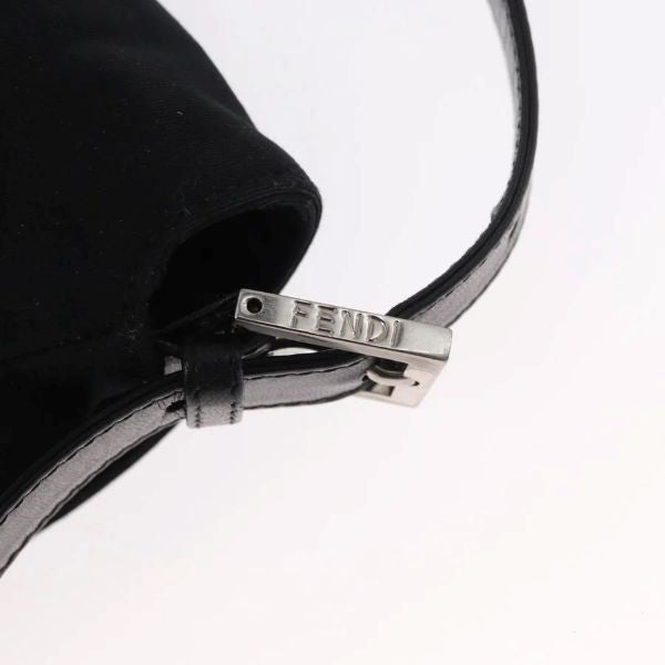 Fendi Black Nylon Mama Baguette Shoulder Bag