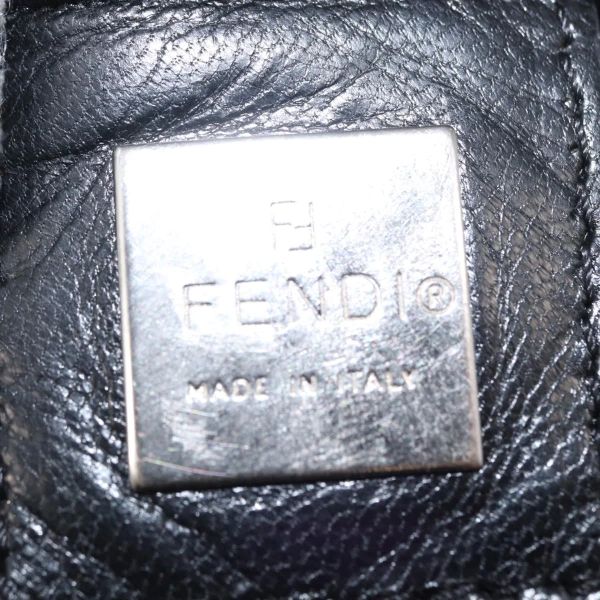 Fendi Black Nylon Mama Baguette Shoulder Bag
