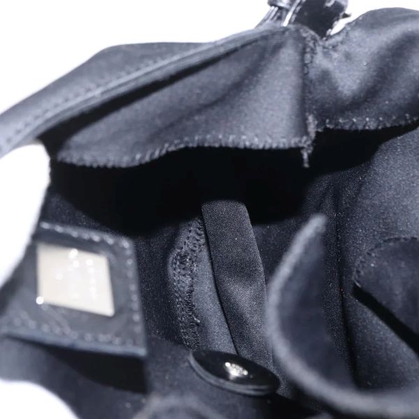 Fendi Black Nylon Mama Baguette Shoulder Bag