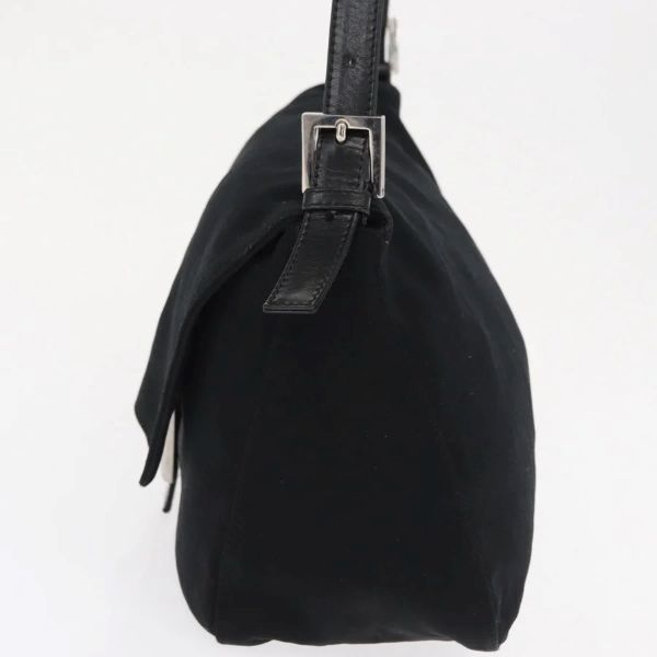 Fendi Black Nylon Mama Baguette Shoulder Bag