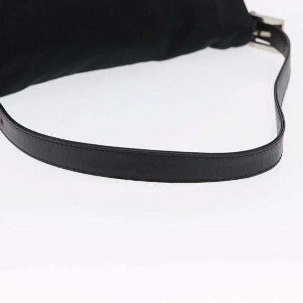 Fendi Black Nylon Mama Baguette Shoulder Bag