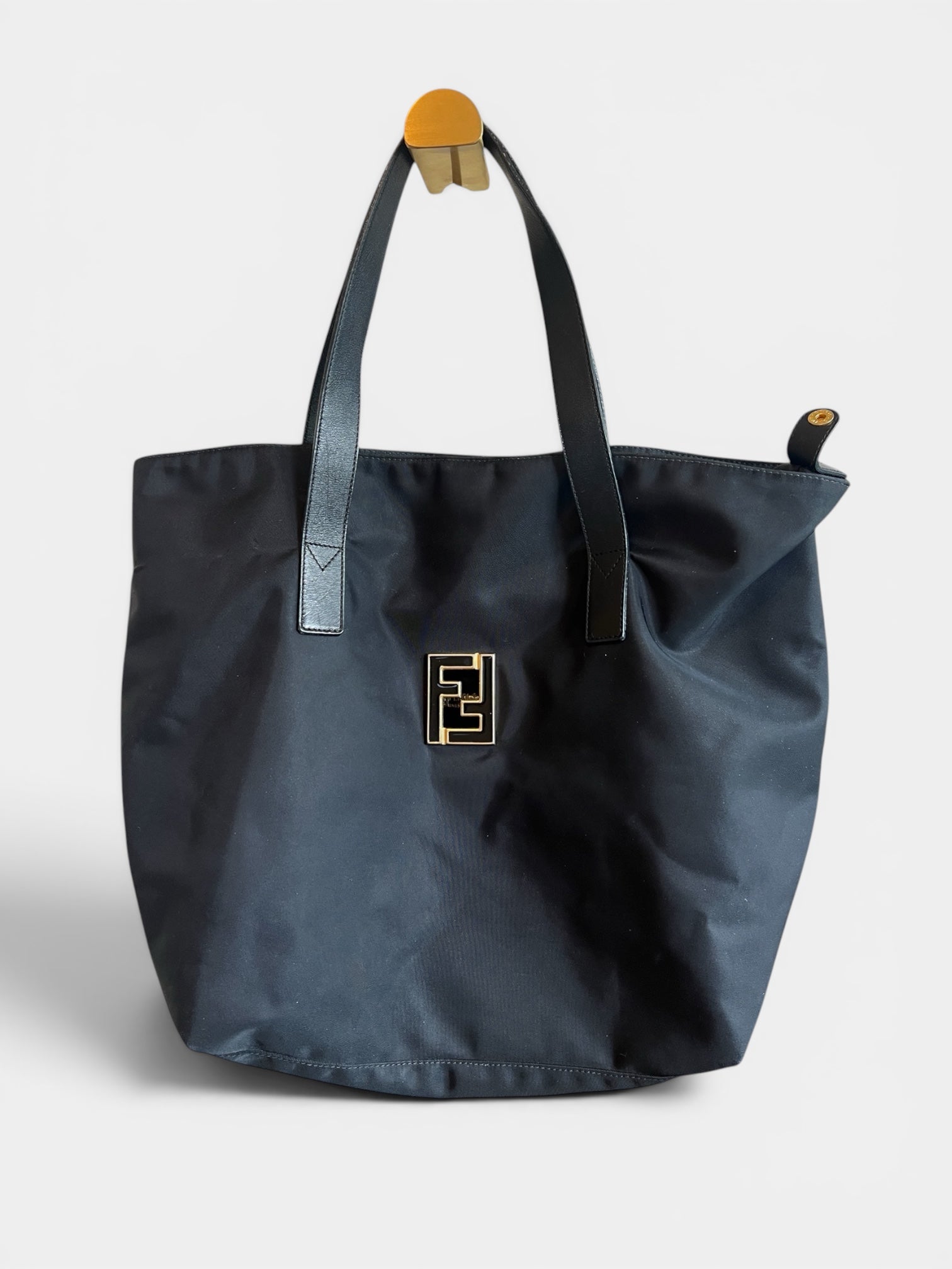 Fendi Black Nylon Tote