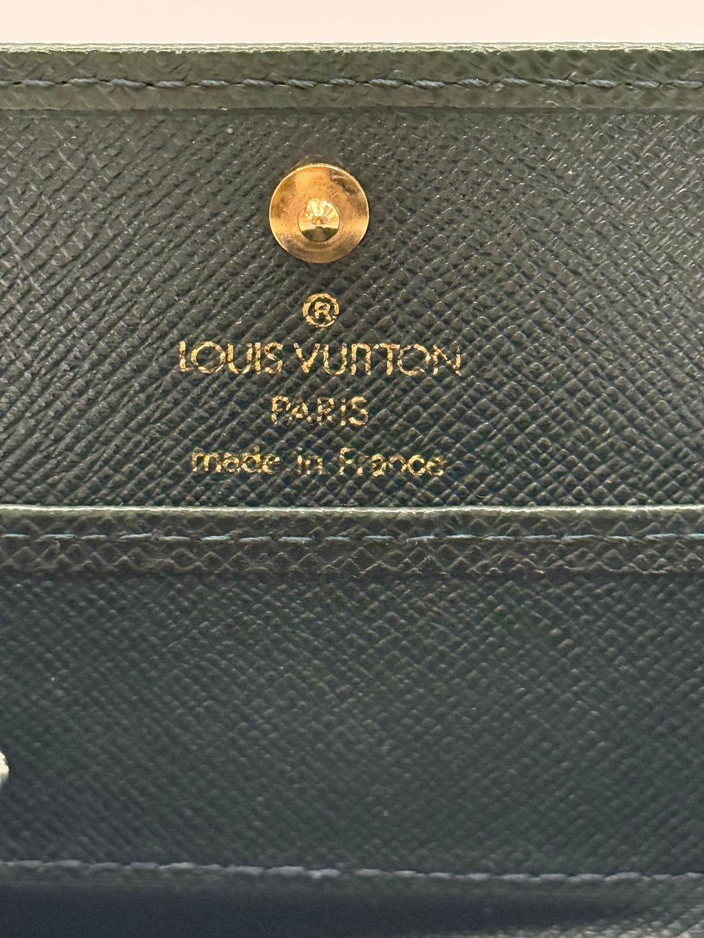 Louis Vuitton Vintage Taiga Leather Coin Wallet – Green (Made in France)