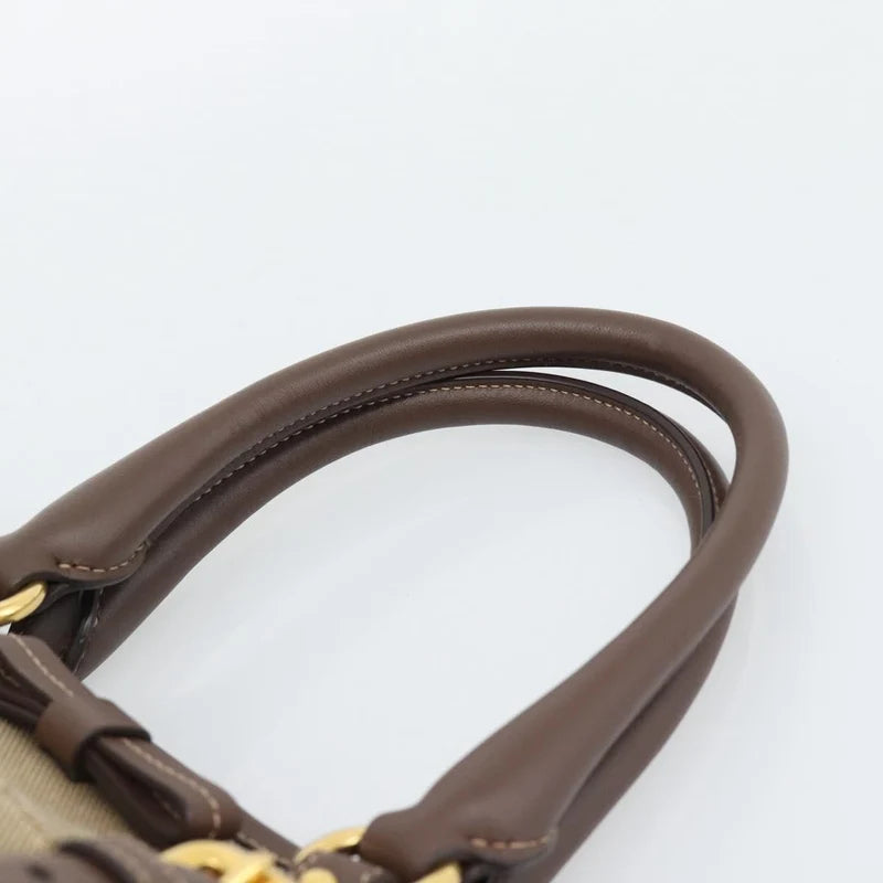 Prada Canvas Jacquard Logo Tote