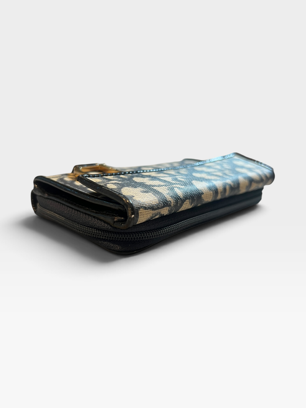 Christian Dior Trotter Saddle Long Wallet – Navy
