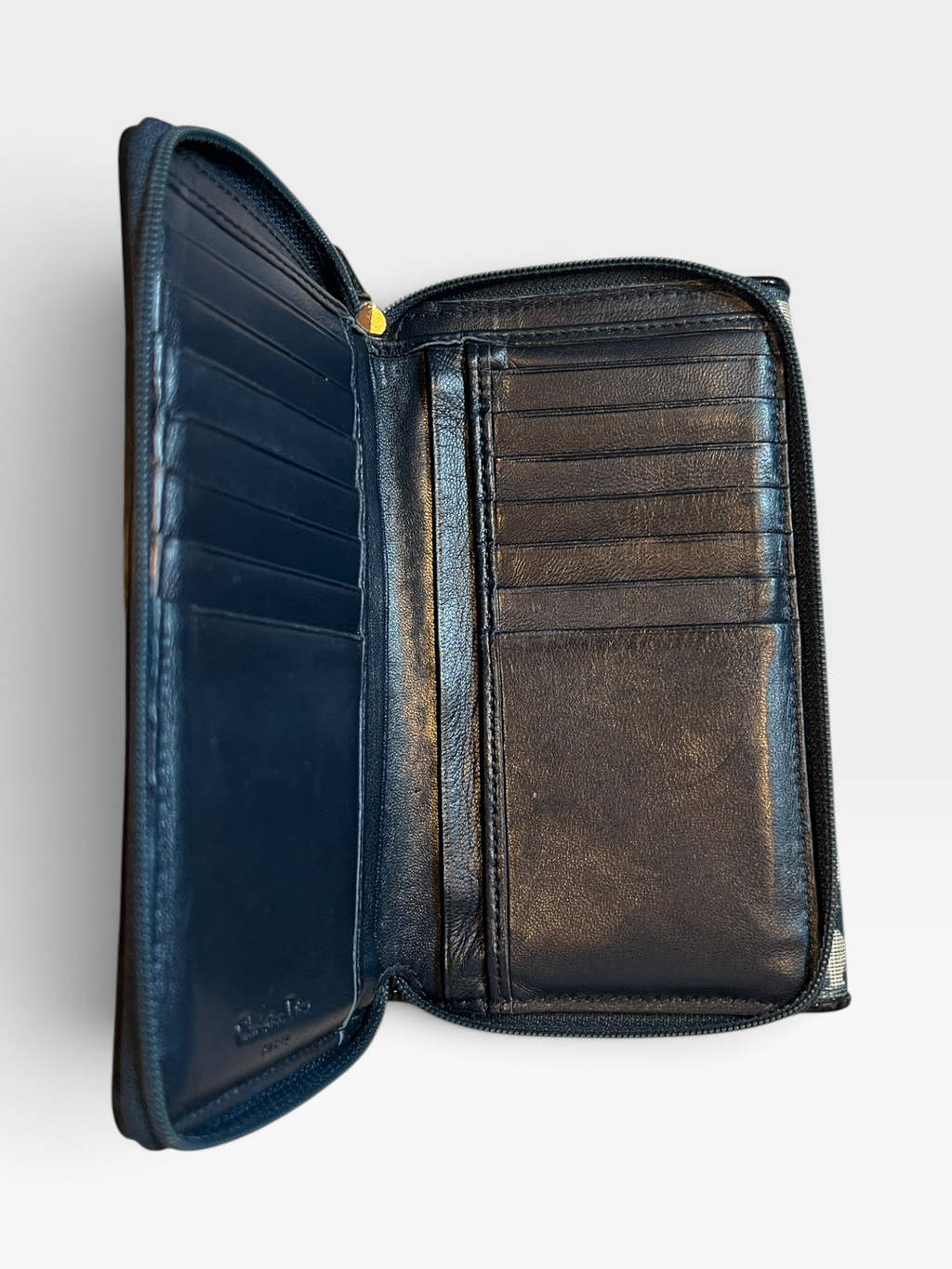 Christian Dior Trotter Saddle Long Wallet – Navy