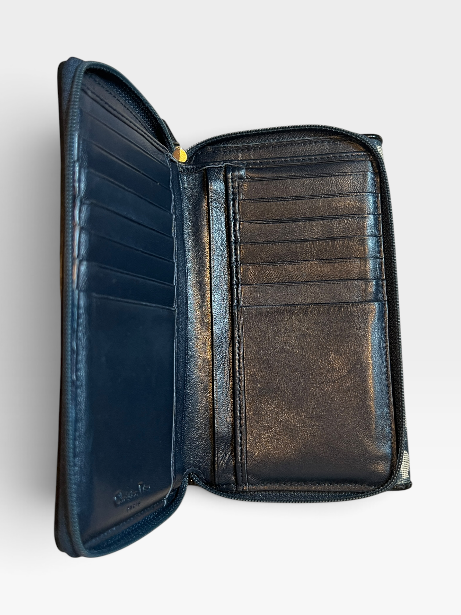 Christian Dior Trotter Saddle Long Wallet – Navy