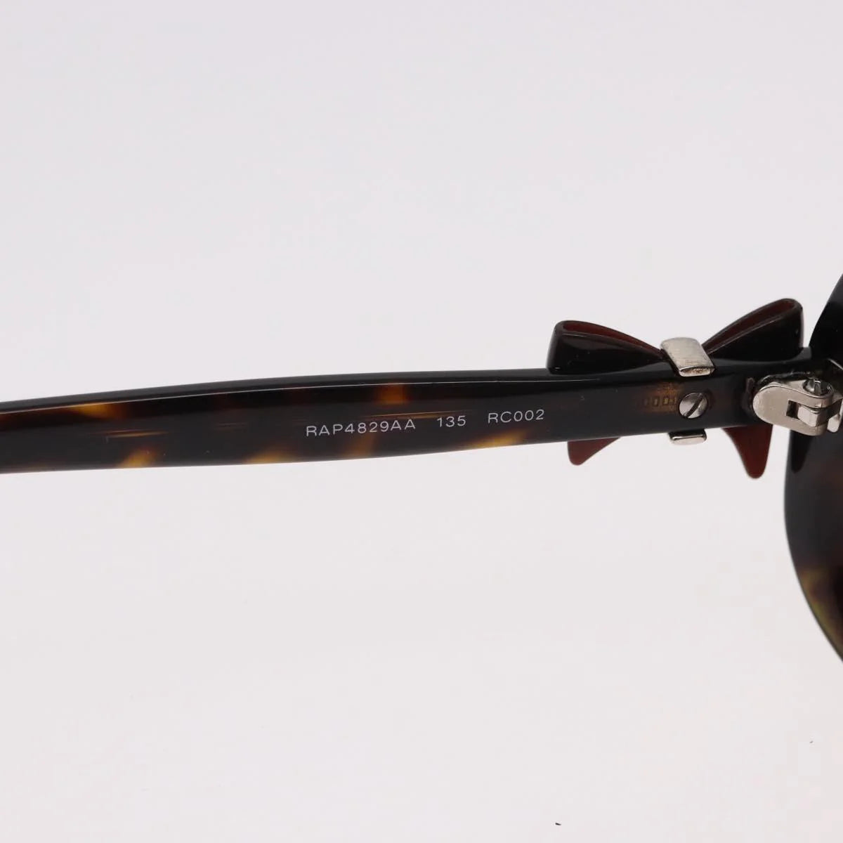 Chanel Tortoise Sunglasses with CC Bow Detail — Ribbon Motif, Silver Hardware