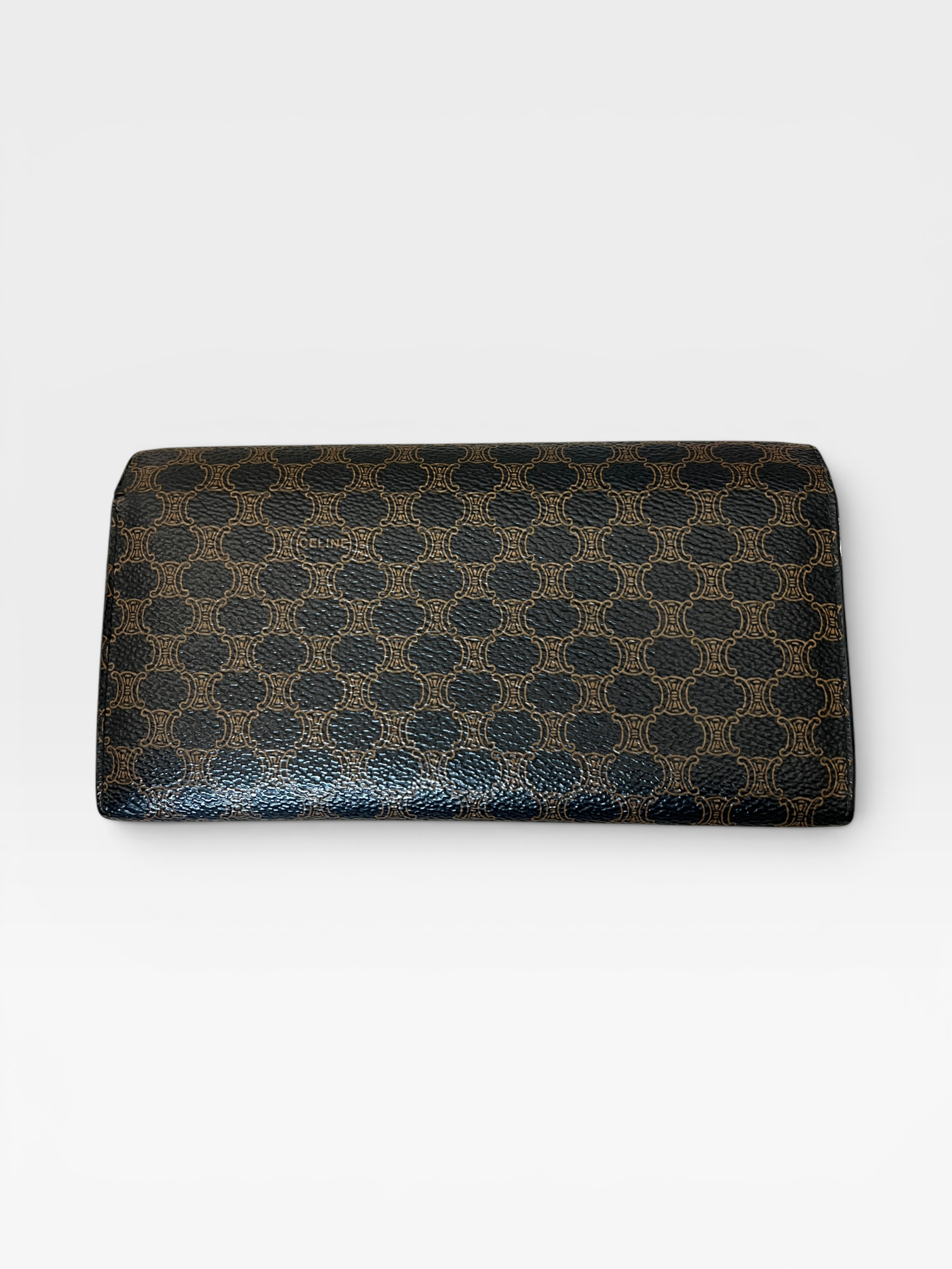 Celine Macadam Canvas Continental Wallet – Black