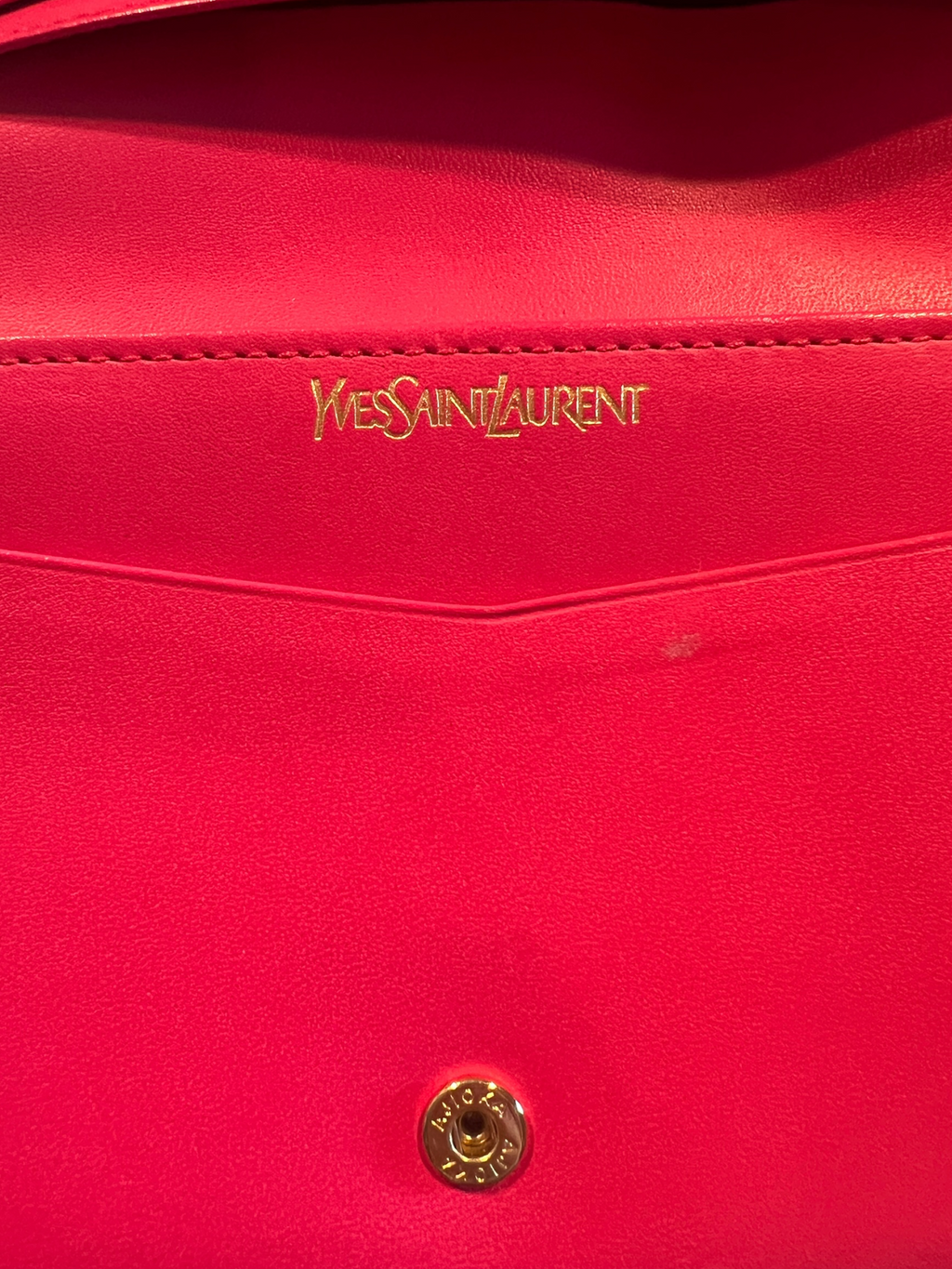 Saint Laurent Monogram Embossed Leather Continental Wallet – Pink