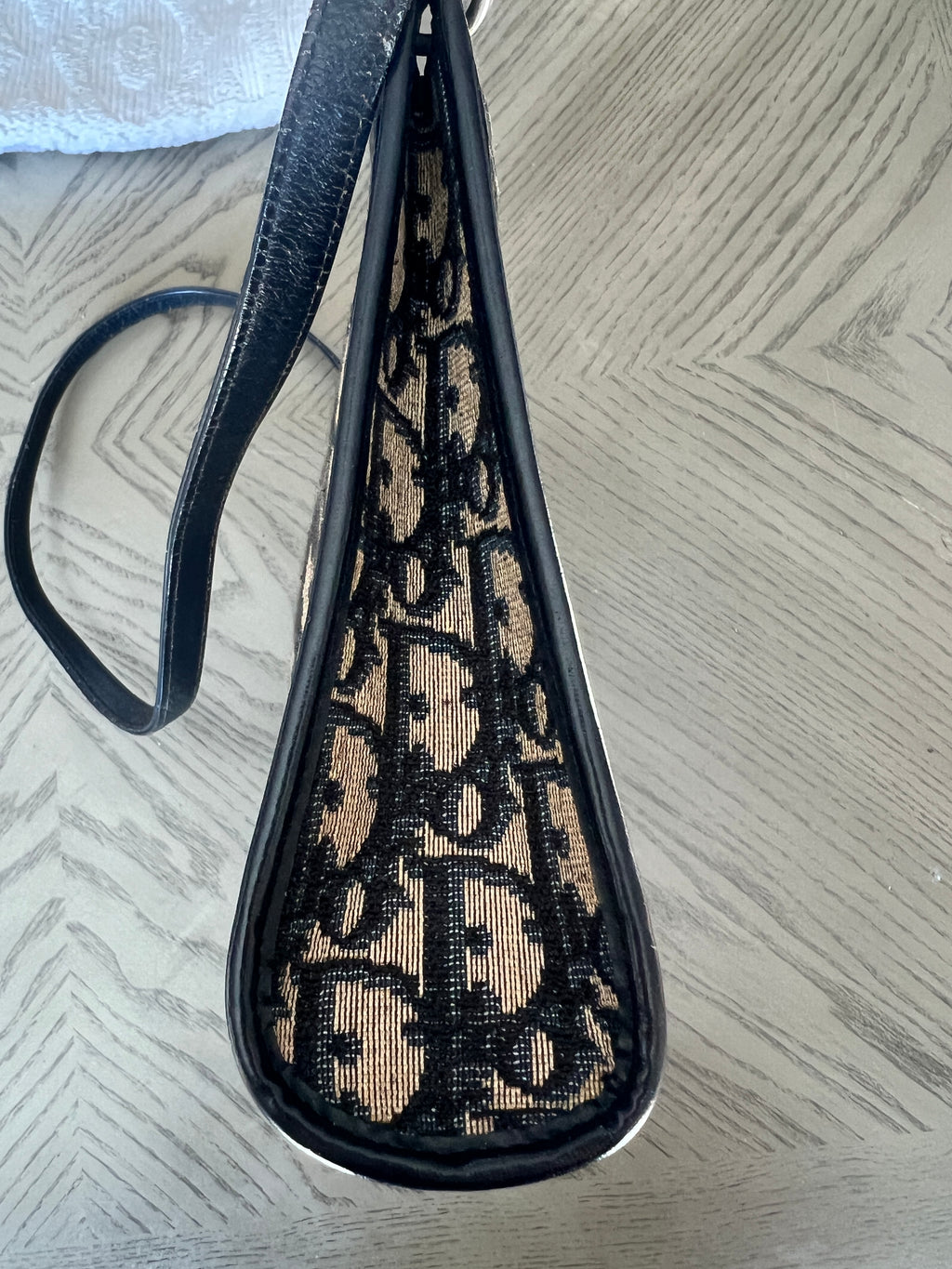 Christian Dior Trotter Canvas Shoulder Bag