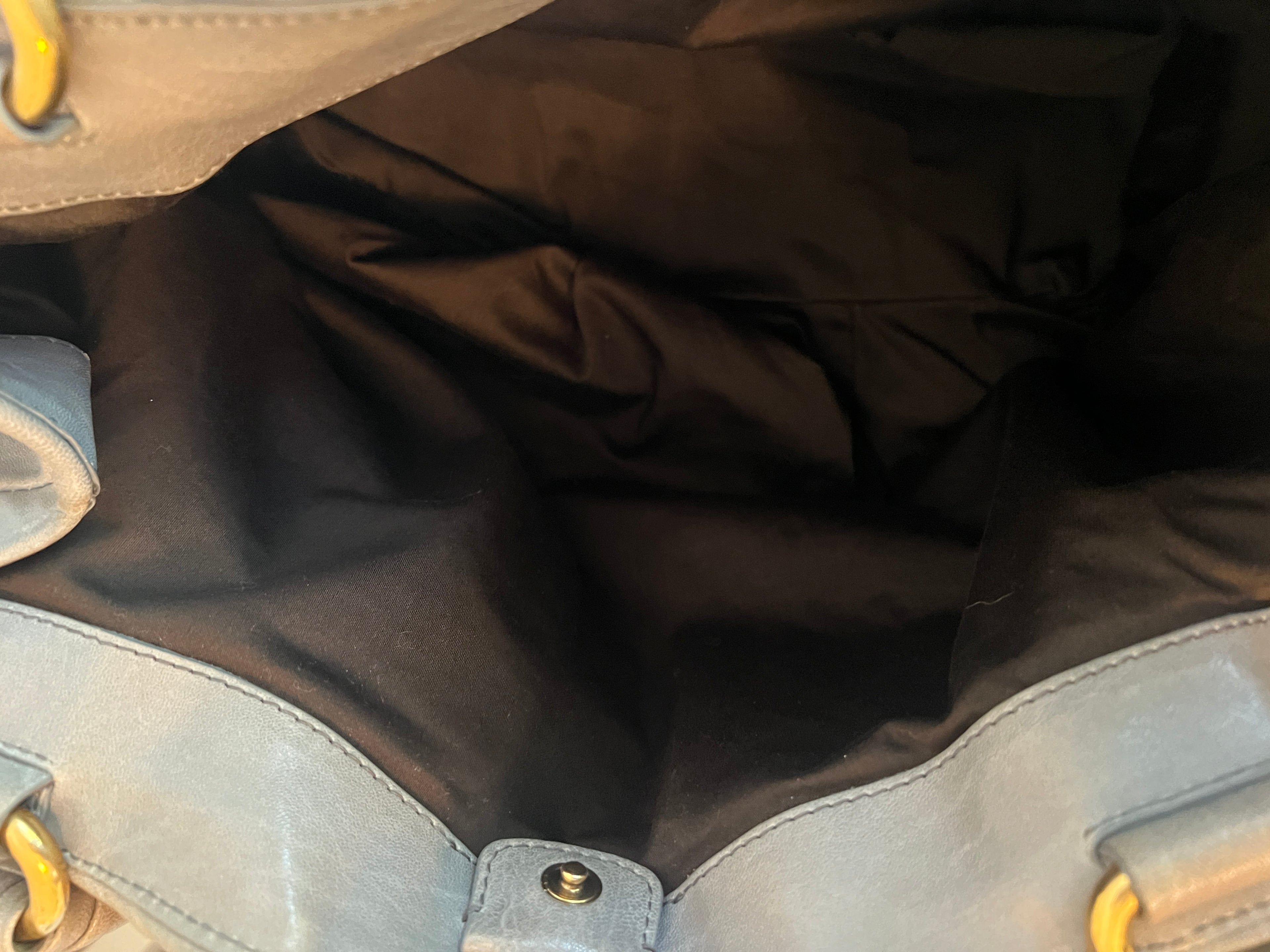 Miu Miu Grey Matelassé Leather Shoulder Bag