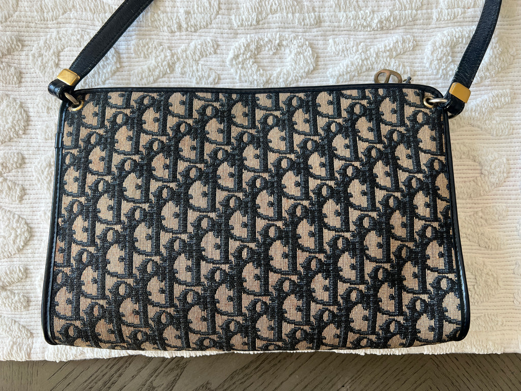 Christian Dior Trotter Canvas Shoulder Bag