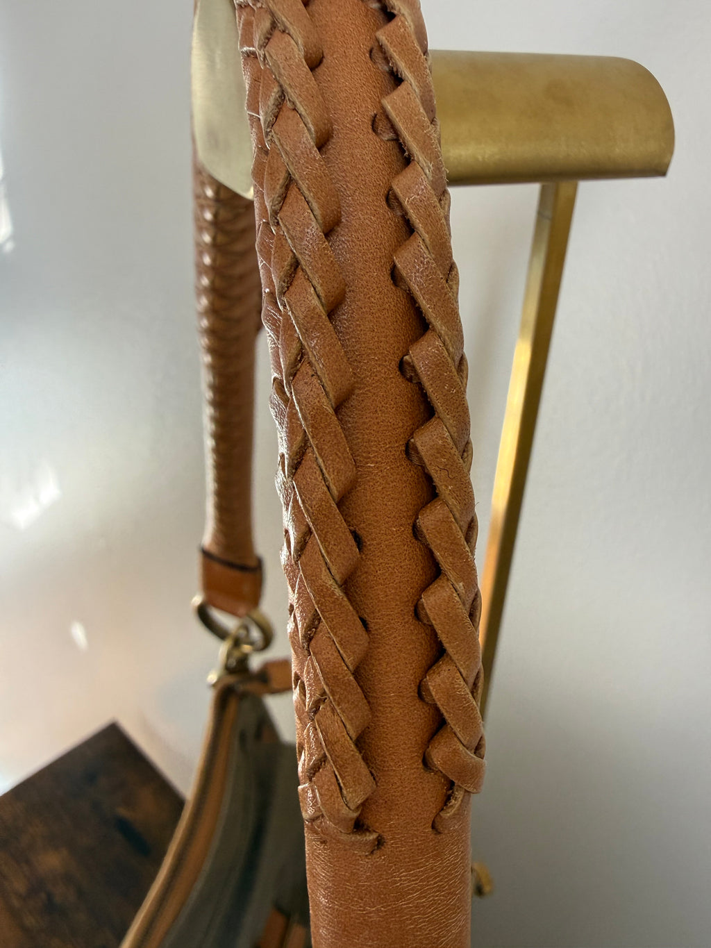 Gucci Early 2000s Canvas & Leather Utility Shoulder Bag