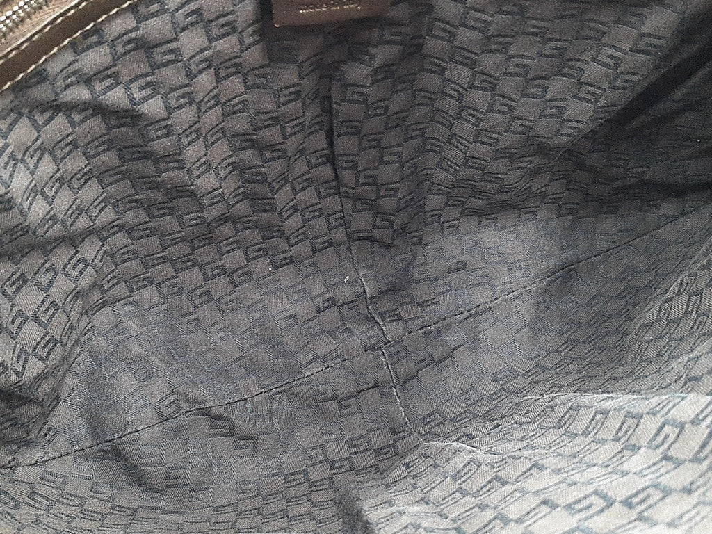 Gucci Canvas Web GG Reins Hobo Bag