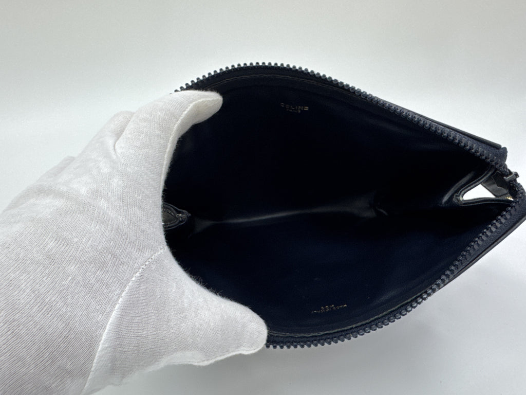 Celine Macadam Canvas Horse Carriage Zip Pouch