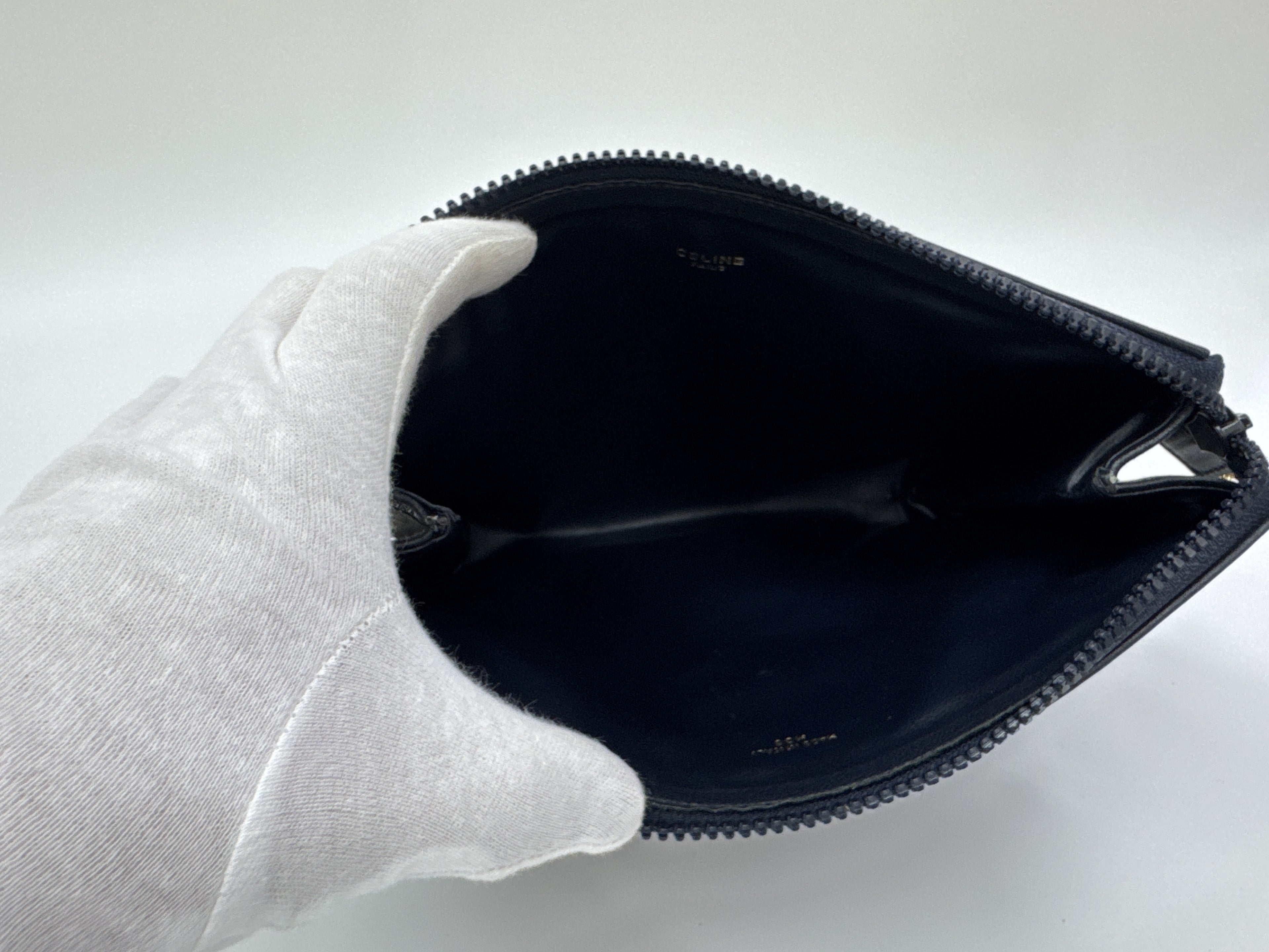 Celine Macadam Canvas Horse Carriage Zip Pouch