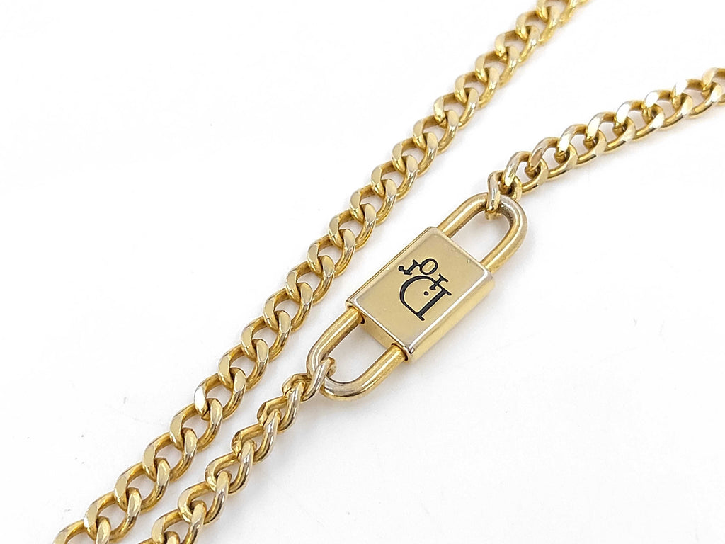 Christian Dior Vintage Honeycomb Monogram Chain Bag/Clutch