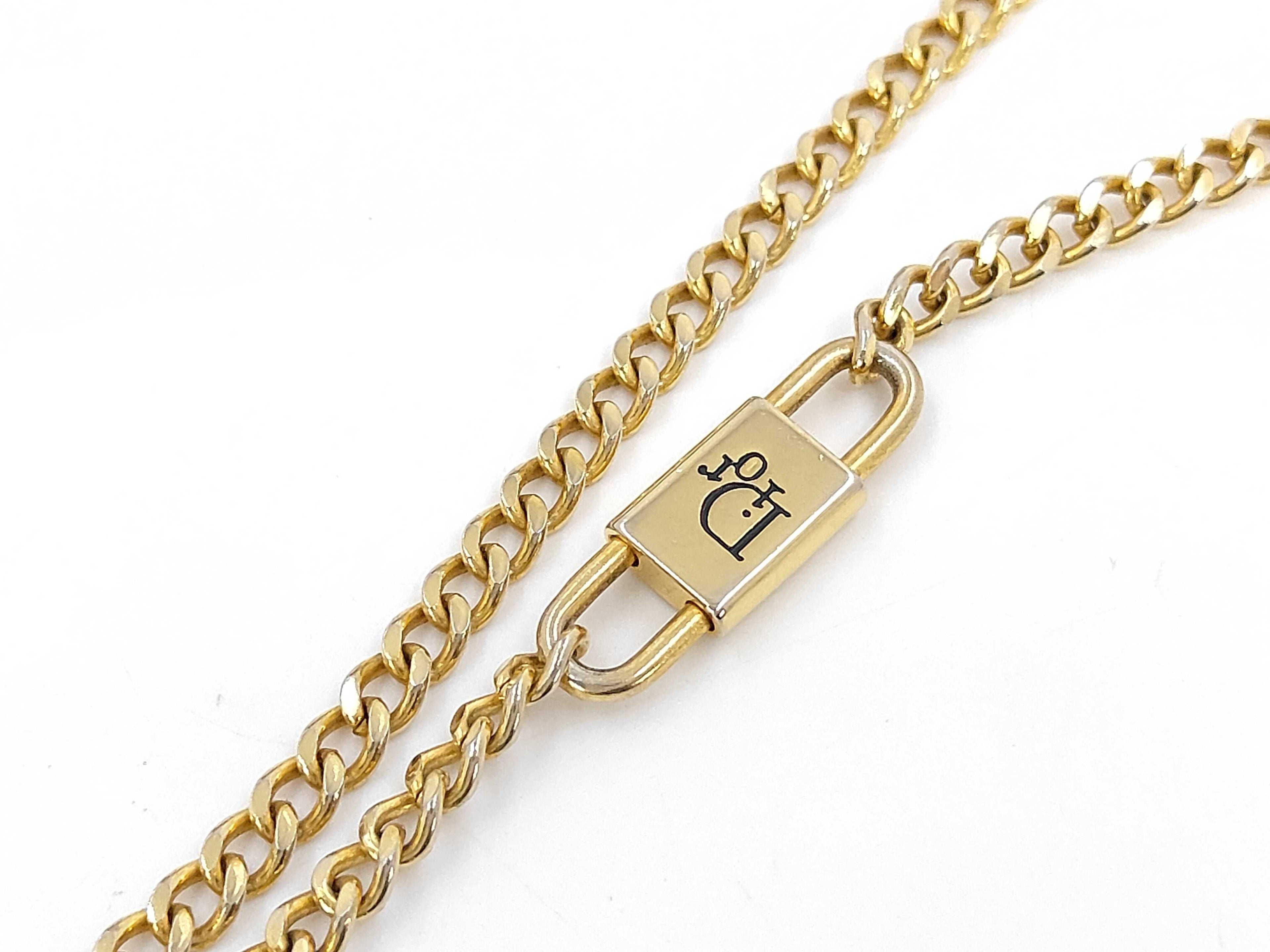 Christian Dior Vintage Honeycomb Monogram Chain Bag/Clutch