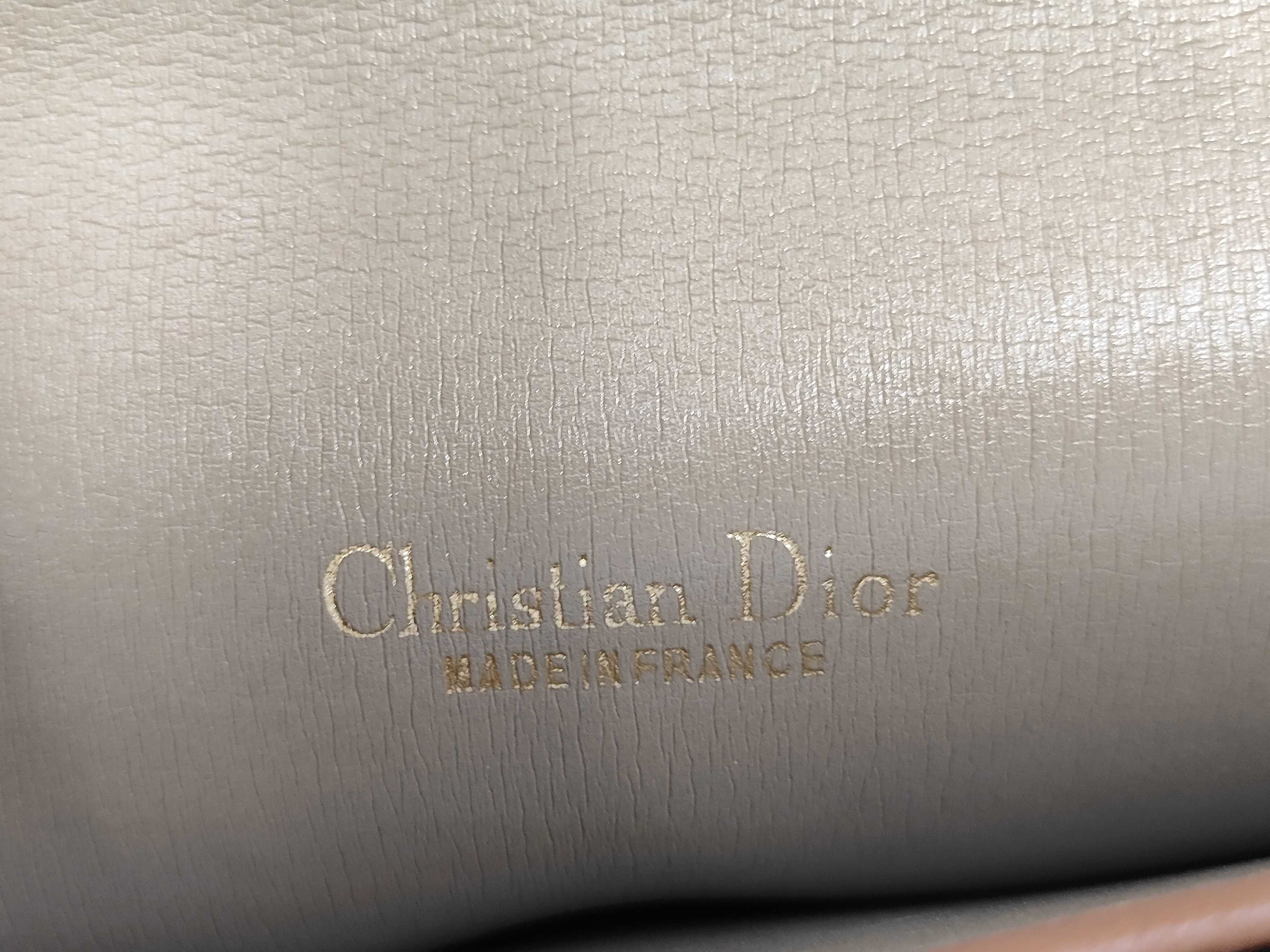 Christian Dior Vintage Honeycomb Monogram Chain Bag/Clutch