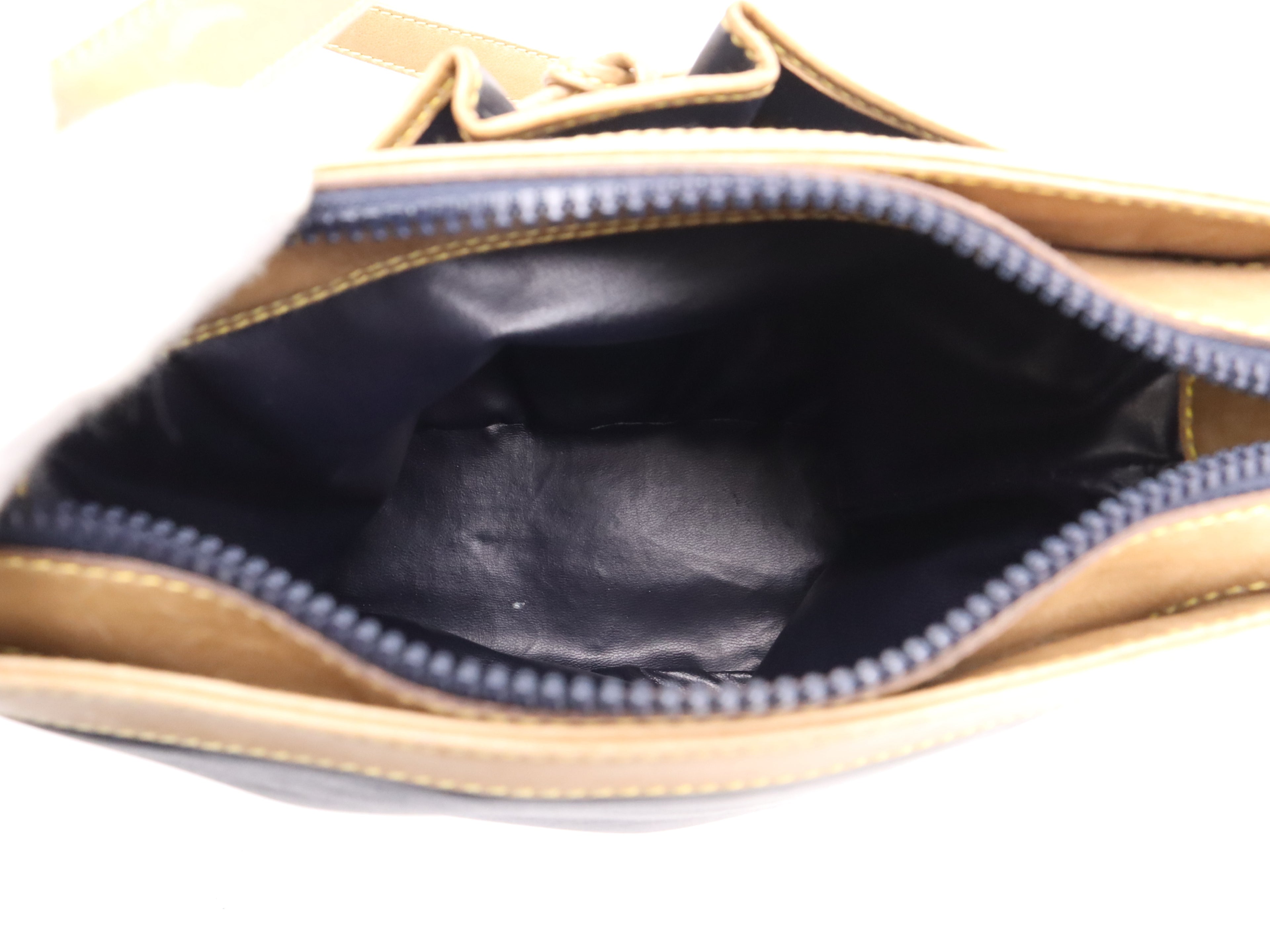 CELINE Bicolor Navy Shoulder Bag