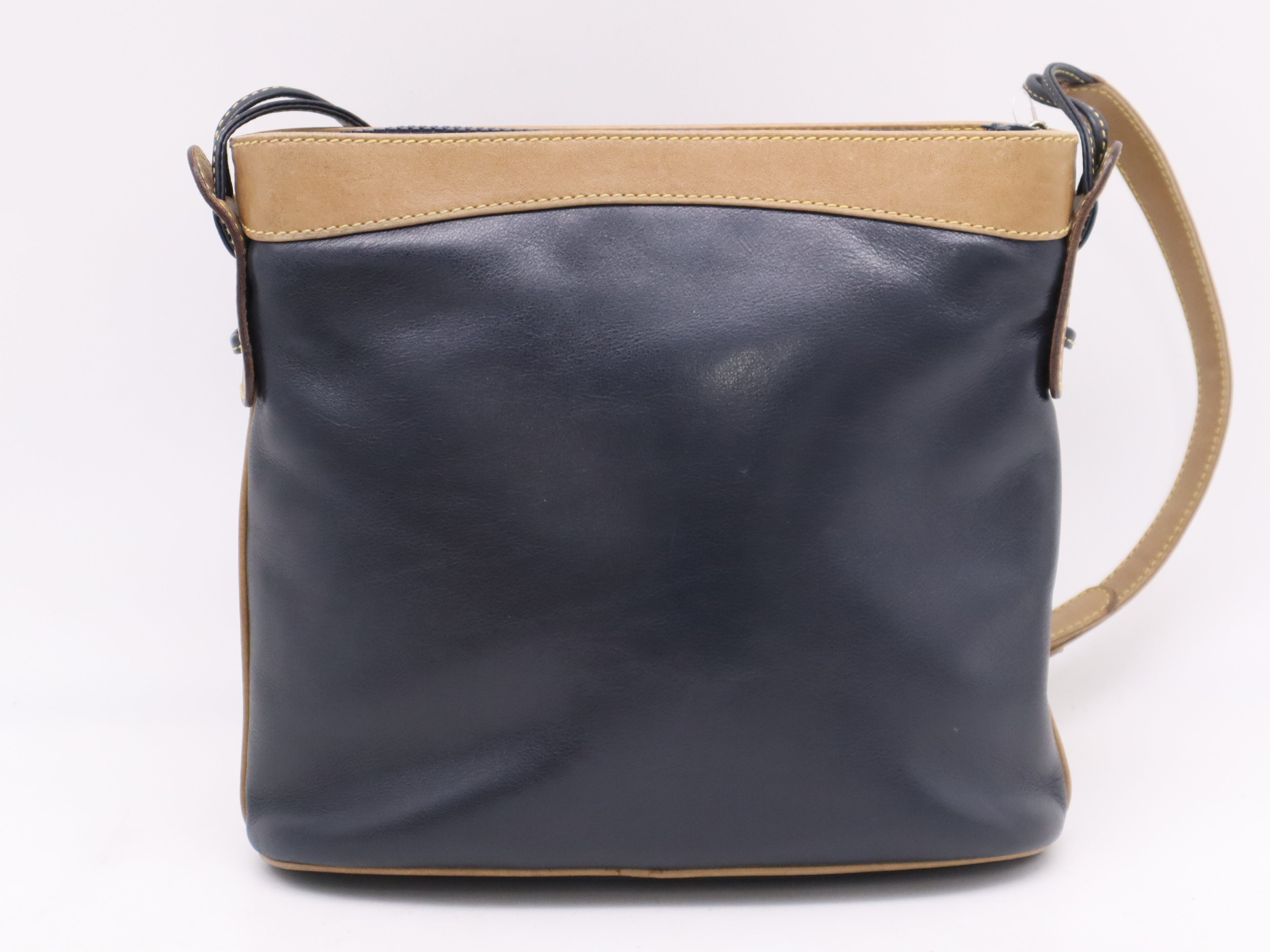 CELINE Bicolor Navy Shoulder Bag