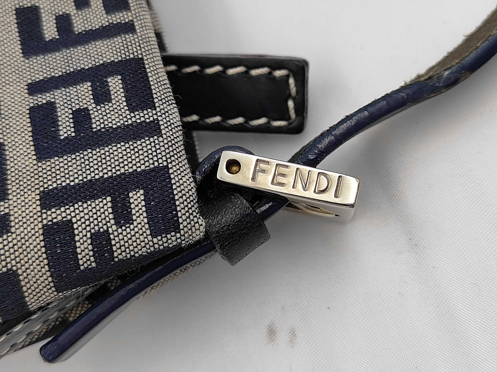Fendi Zucchino Canvas Mini Baguette/Pochette