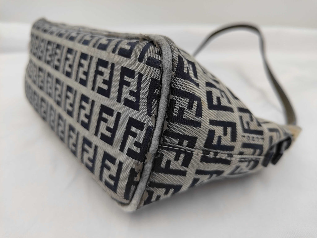 Fendi Zucchino Canvas Mini Baguette/Pochette