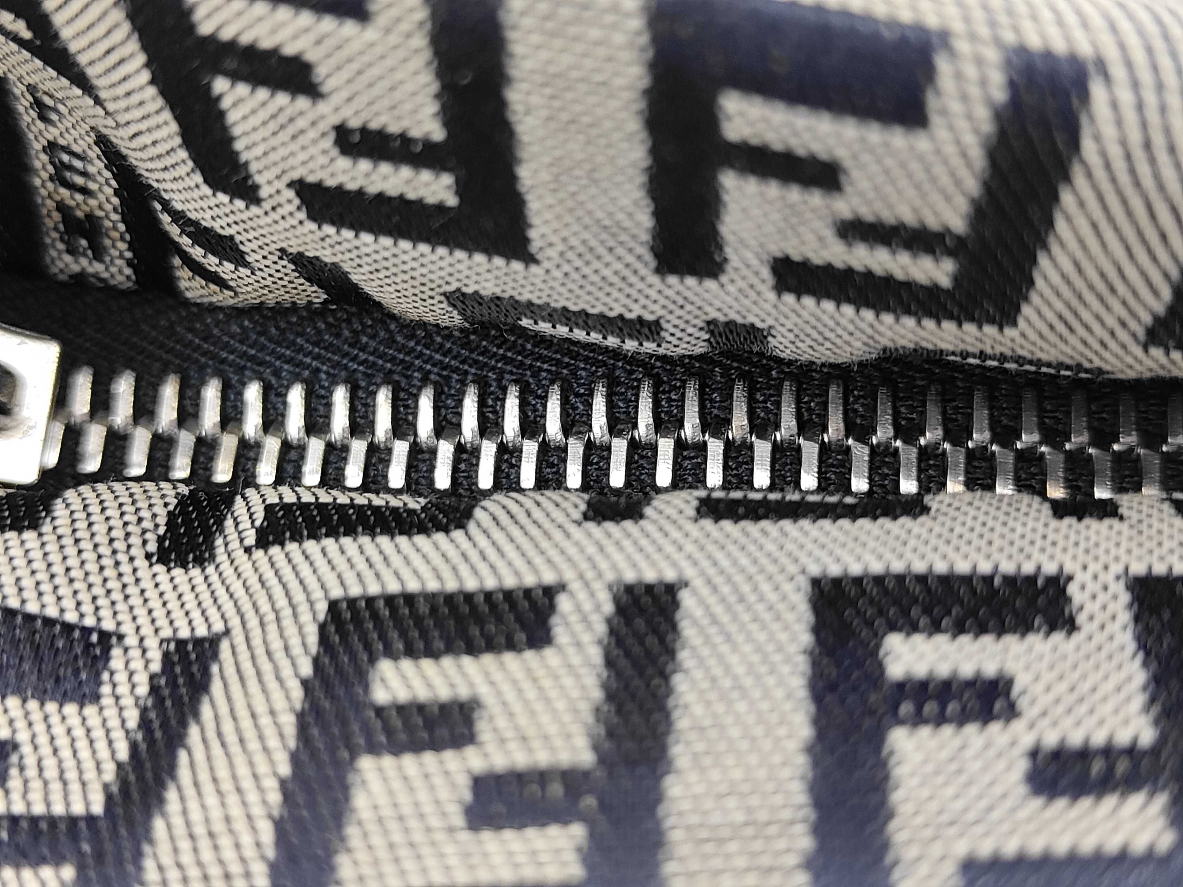 Fendi Zucchino Canvas Mini Baguette/Pochette