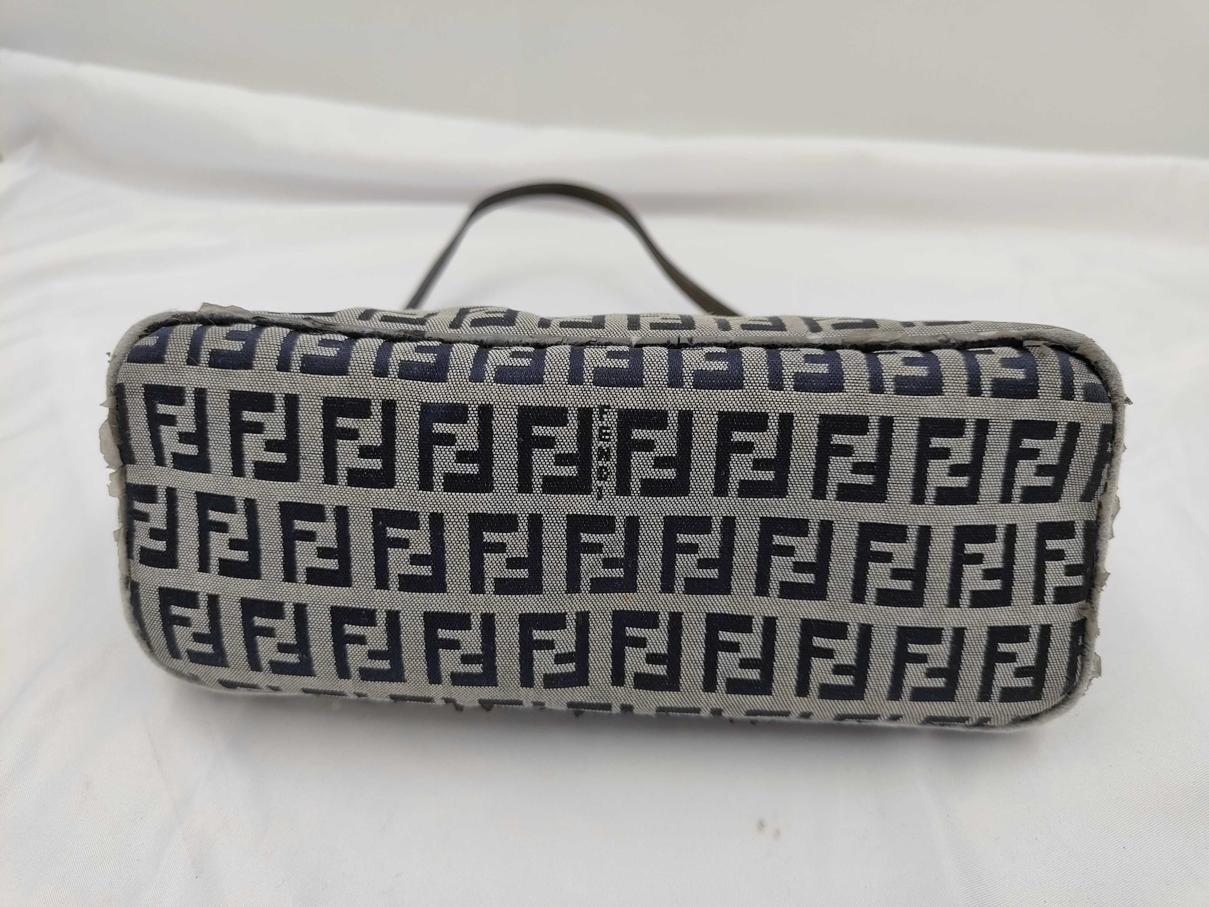 Fendi Zucchino Canvas Mini Baguette/Pochette