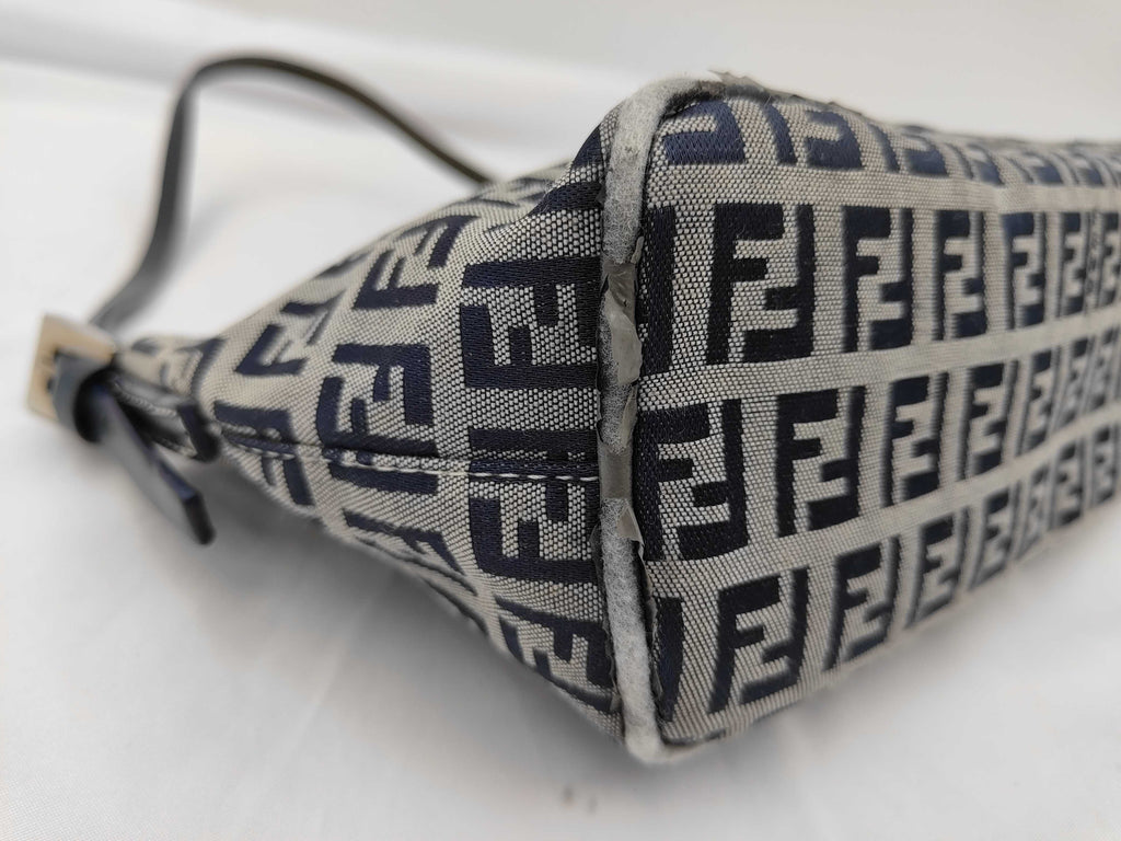 Fendi Zucchino Canvas Mini Baguette/Pochette