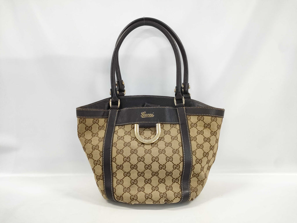 Gucci Abbey D-Ring Tote in Classic GG Monogram Canvas