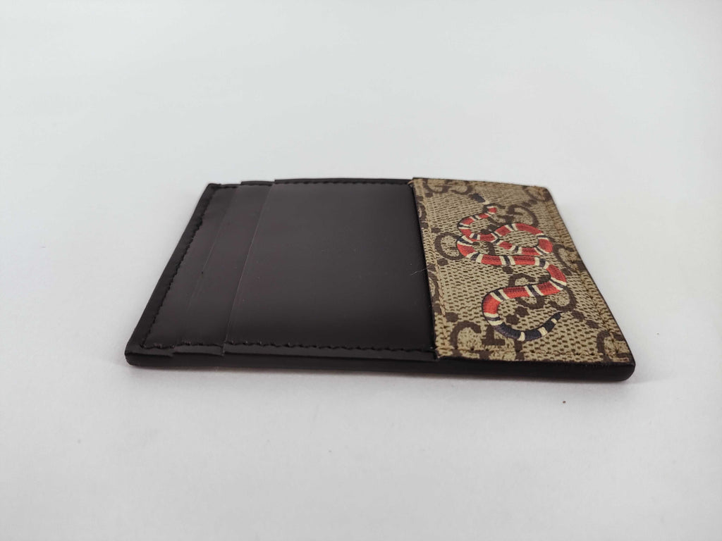 Gucci GG Supreme Kingsnake Print Card Case