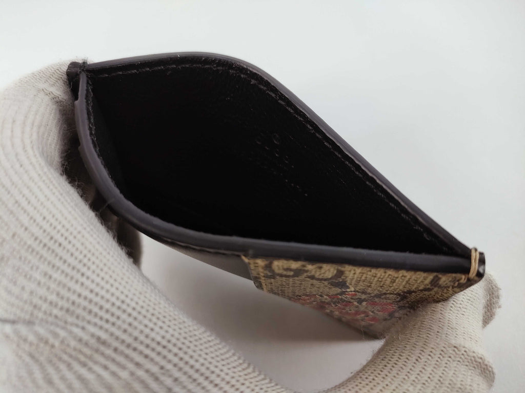 Gucci GG Supreme Kingsnake Print Card Case