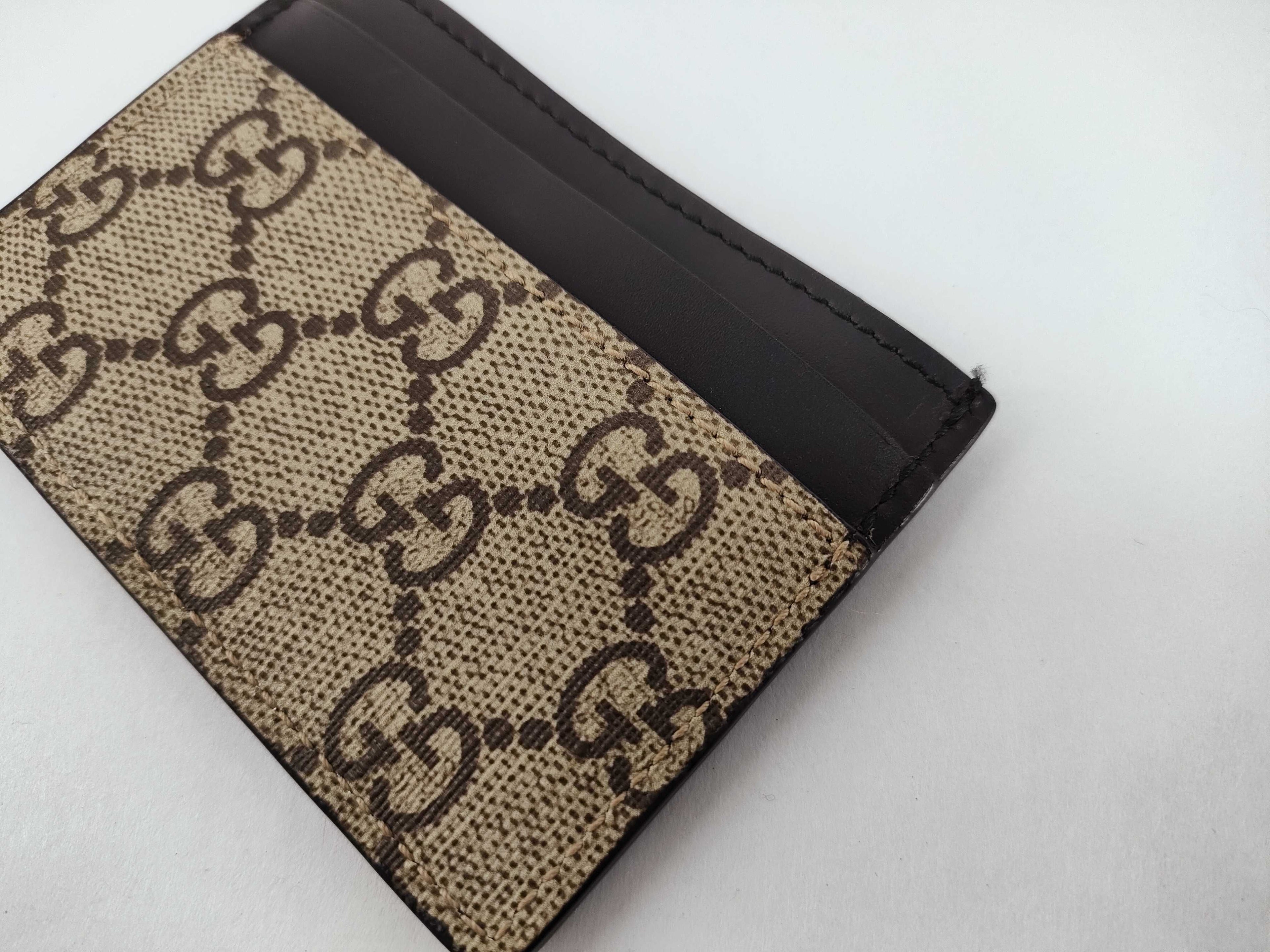 Gucci GG Supreme Kingsnake Print Card Case