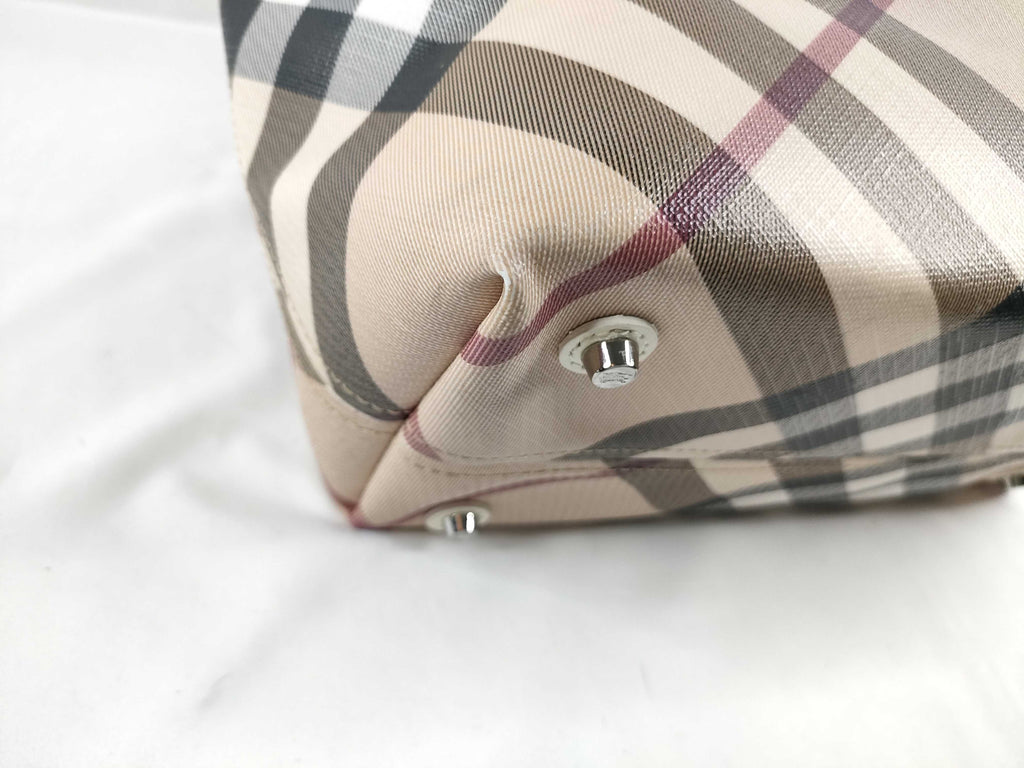 Burberry PVC Nova Check Tote Bag