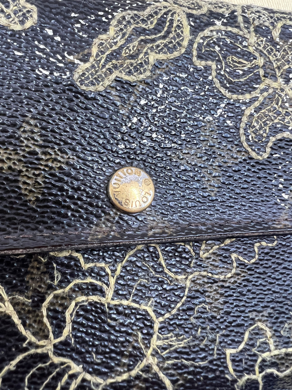 Louis Vuitton Limited Edition Monogram Dentelle Sarah Wallet