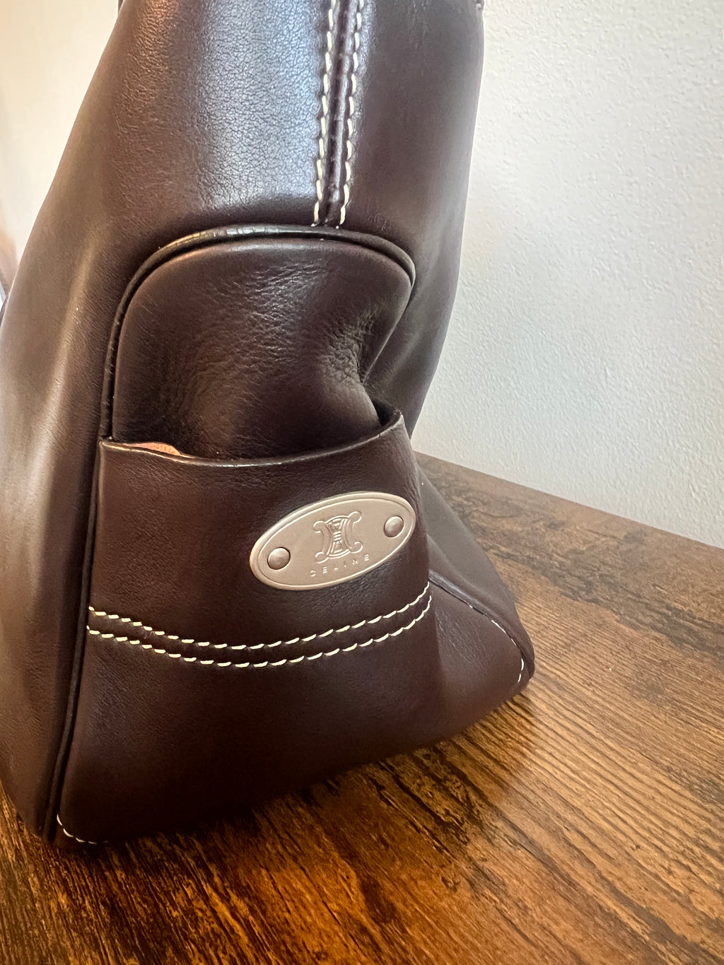 Celine Brown Leather Boogie Bag