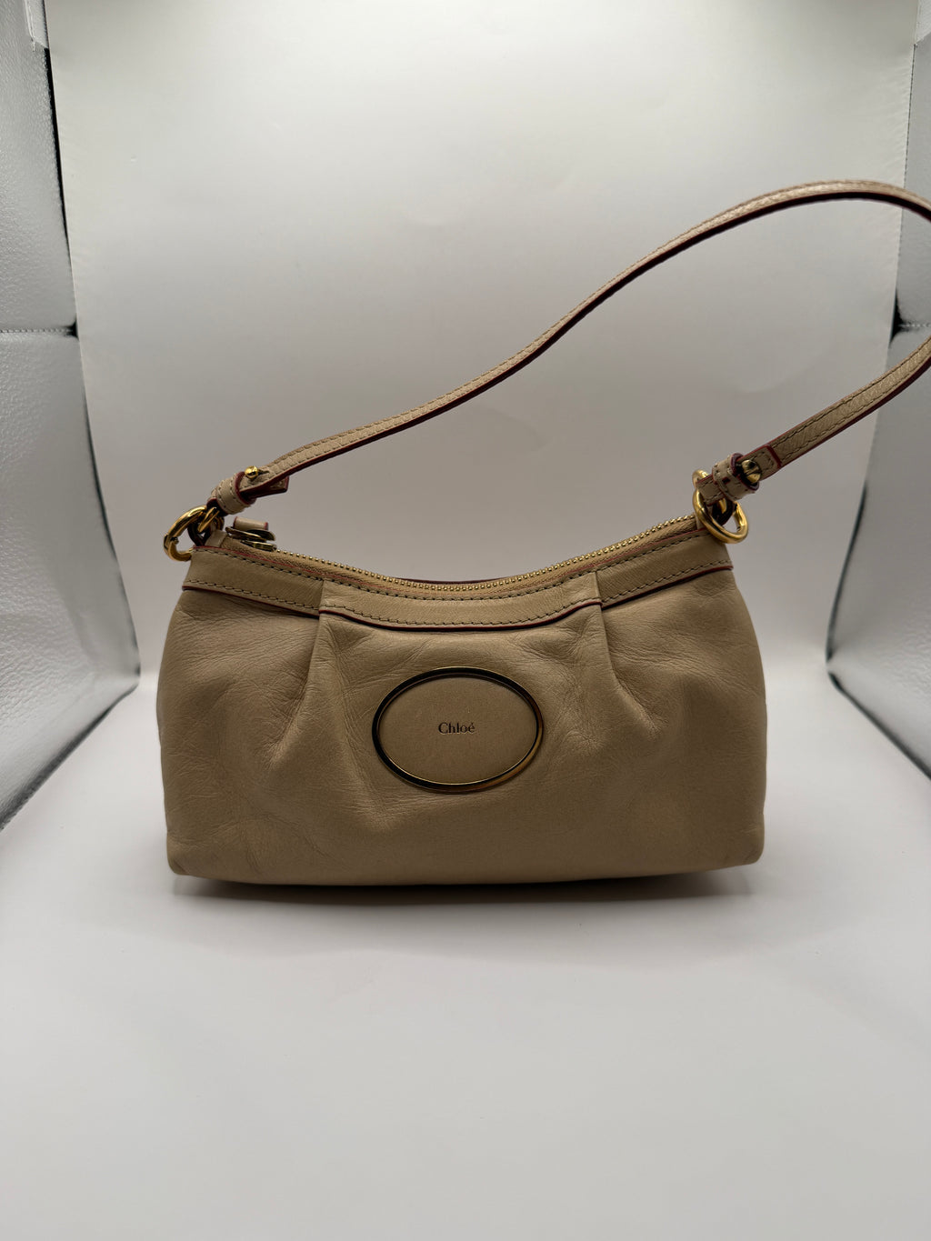 Chloé Beige Leather Shoulder Bag
