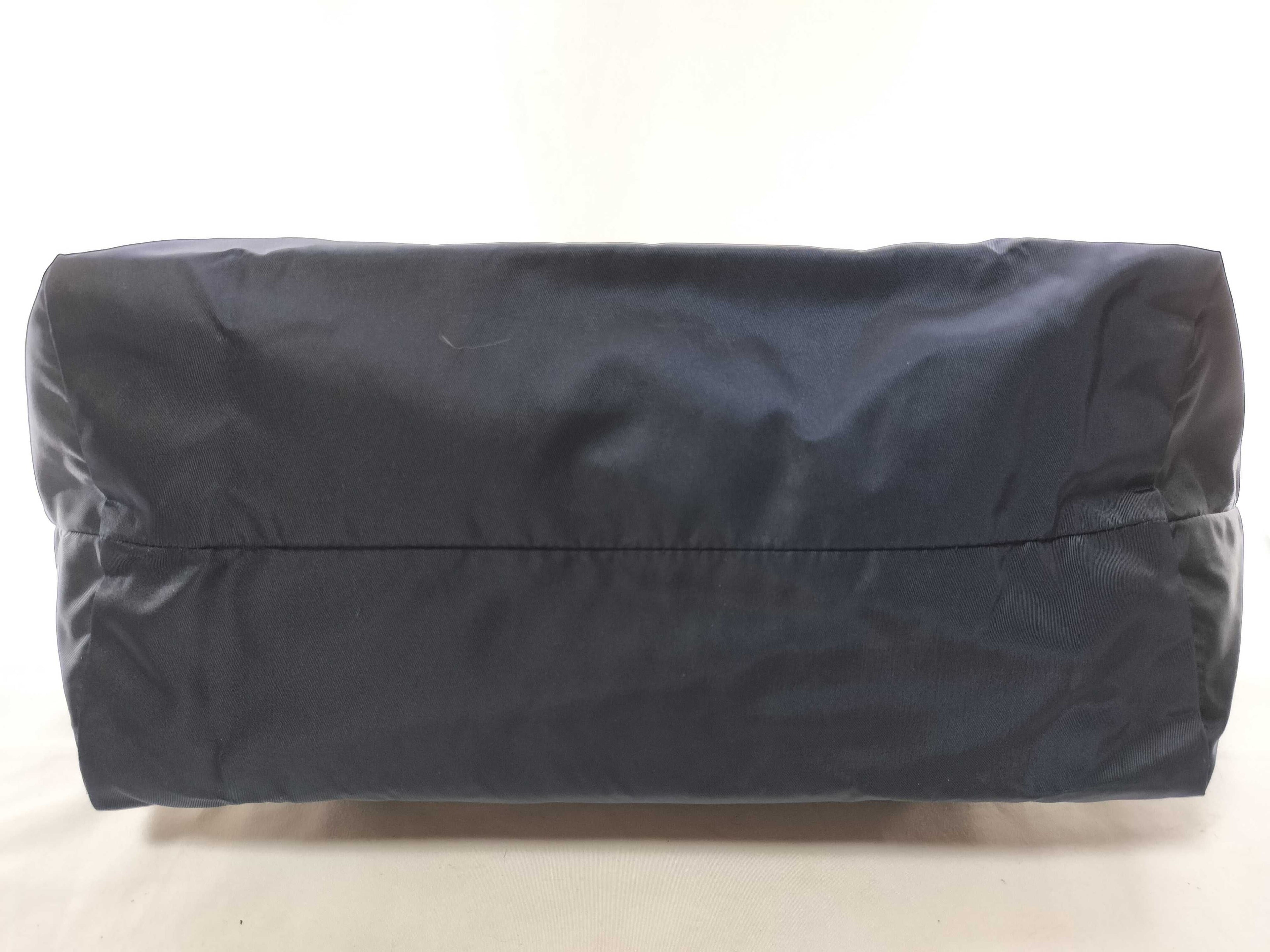 Felisi Nylon and Leather Tote Navy Tote Bag