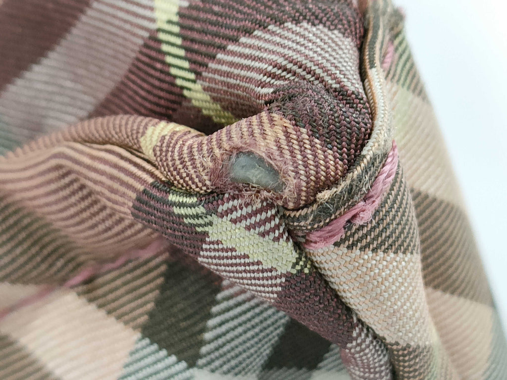 Burberry Blue Label Nylon Brown Nova Check Tote Bag - Vintage Japan