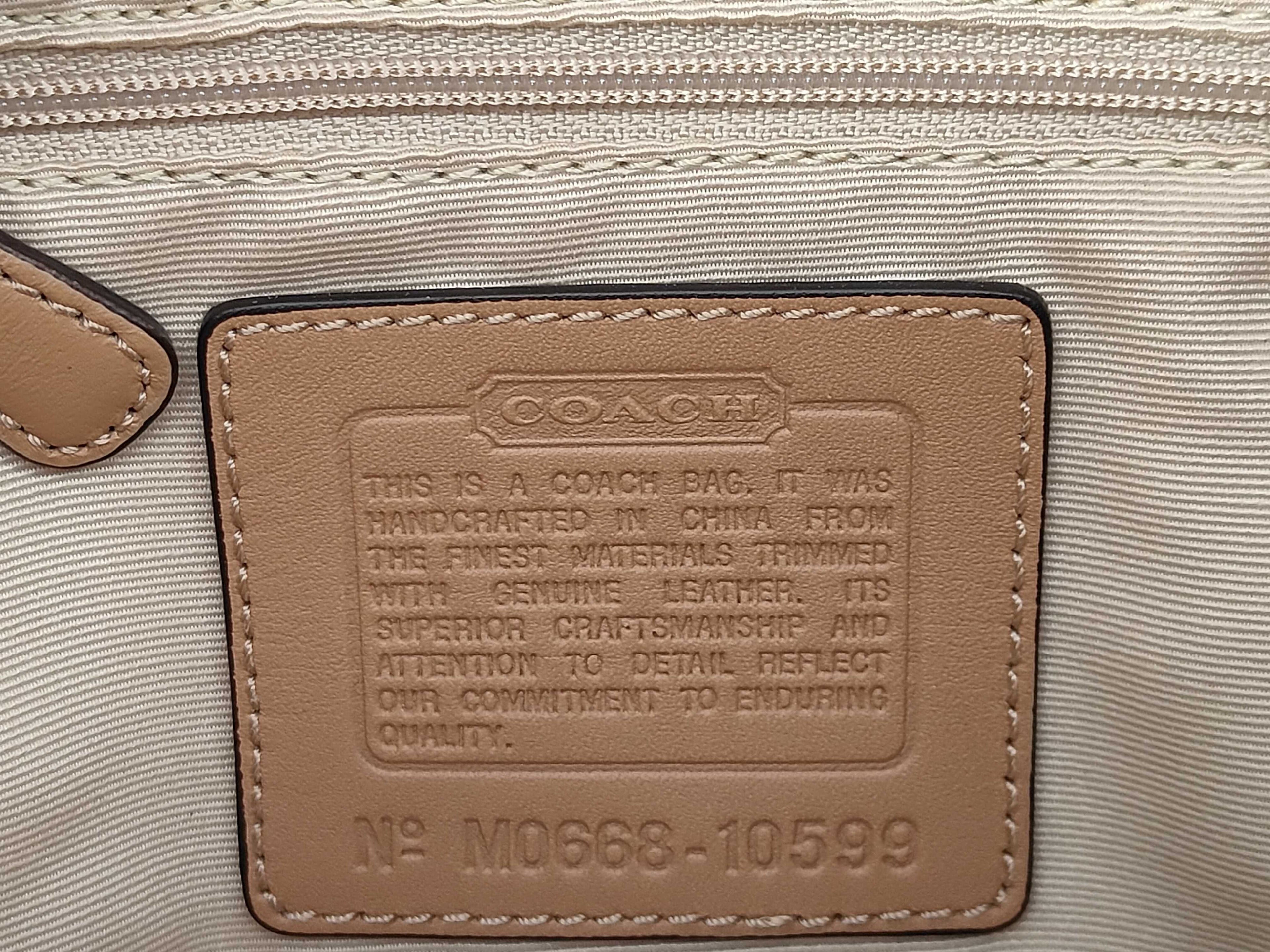 Coach Signature Half-Moon Hobo Shoulder Bag