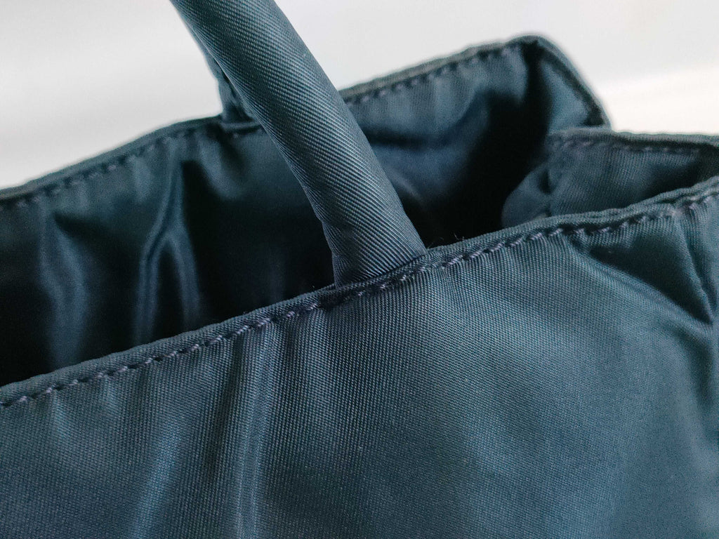 Prada Tessuto City Tote — Oceano Teal Nylon, Vintage